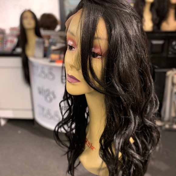 Full lace wig 2020 wig long loose waves black main image 6